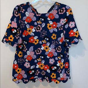 Victoria Beckham for Target Scalloped Blouse